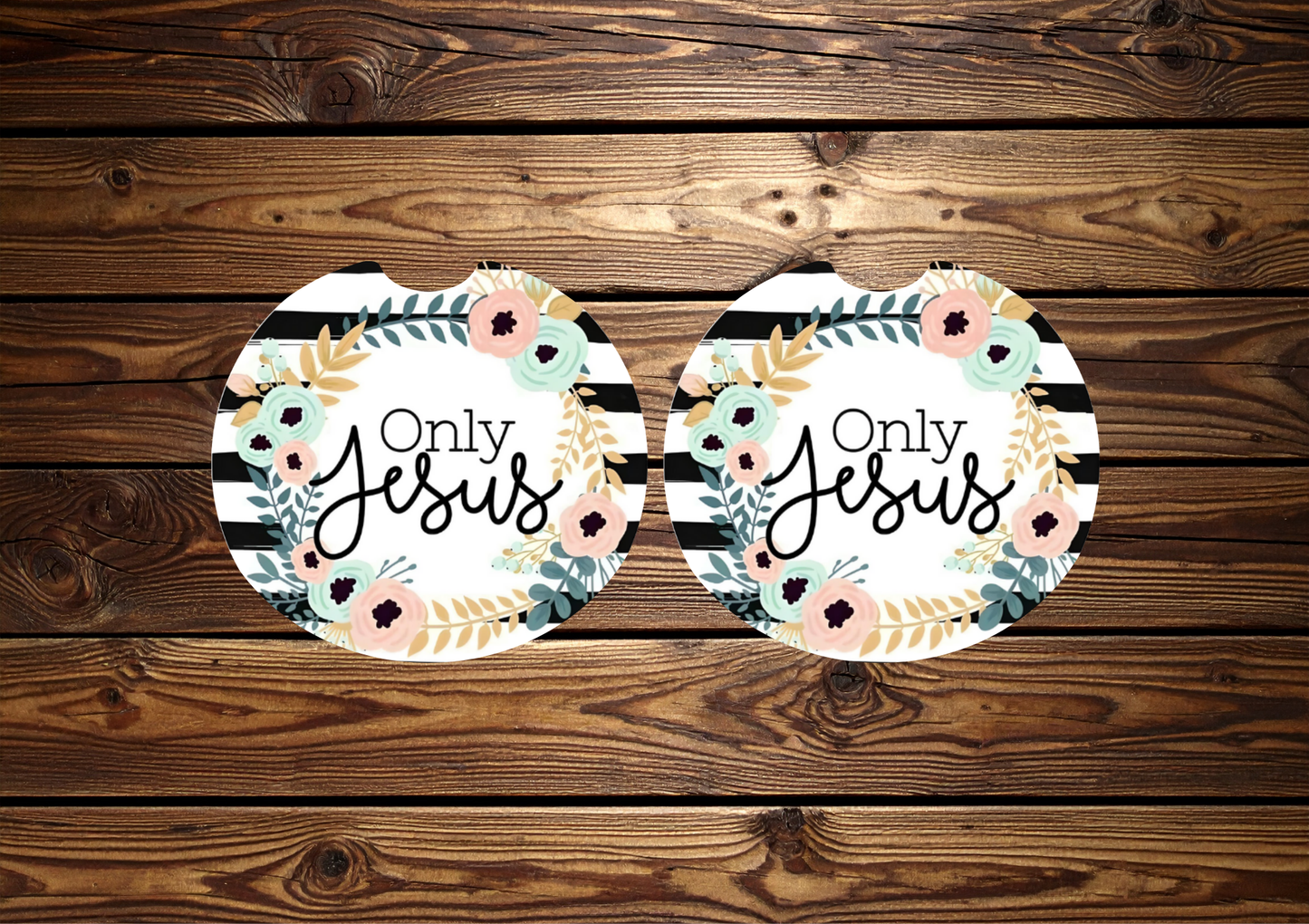 Only Jesus Car Coasters