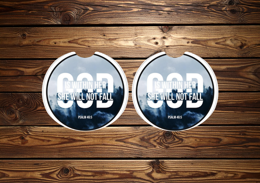 With God Car Coasters