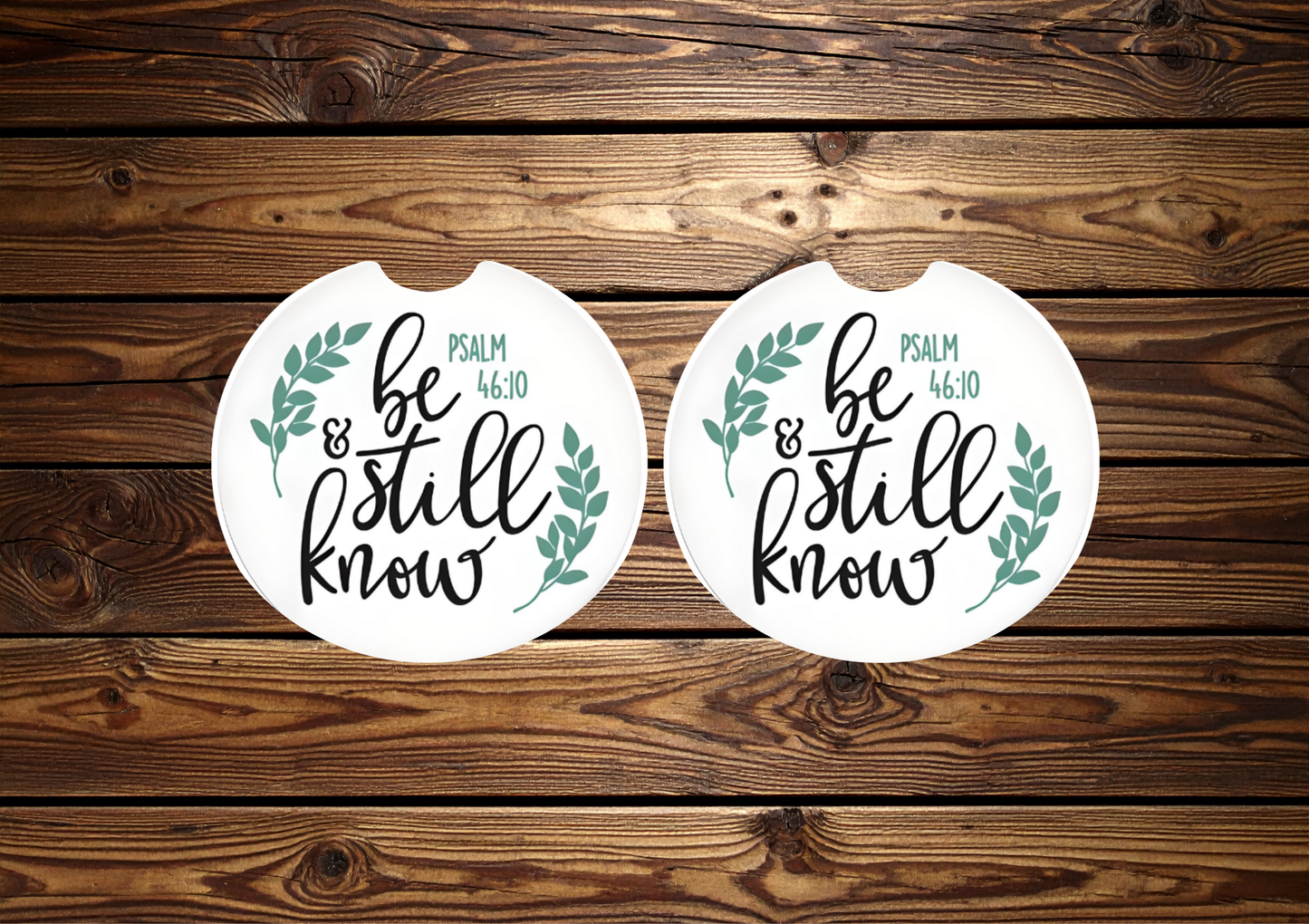Be Still & Know Car Coasters