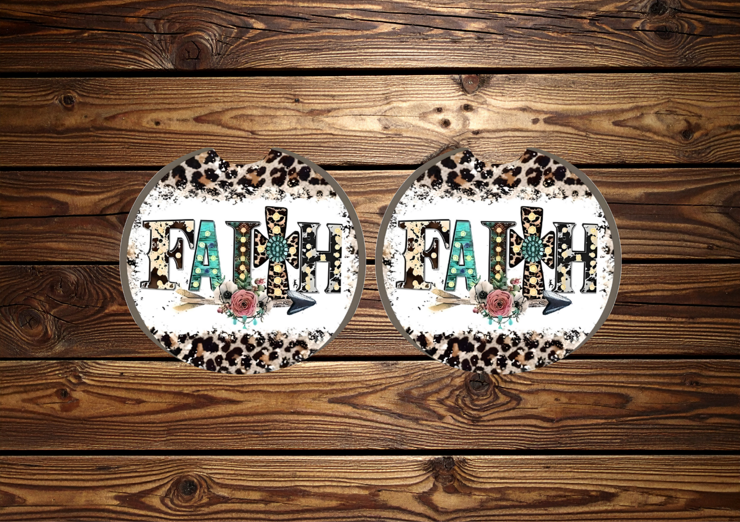 Faith Car Coasters
