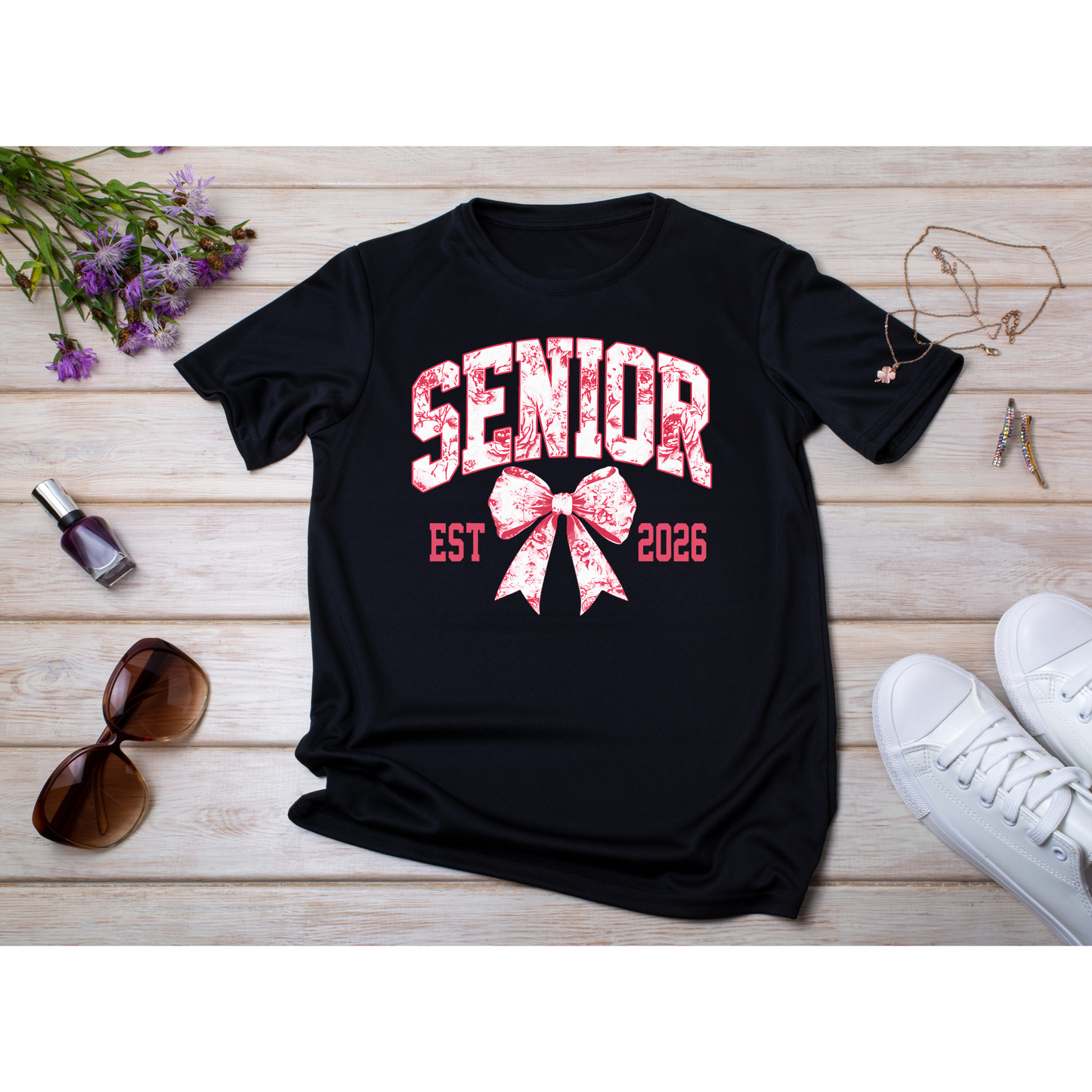 Floral Senior with Bow