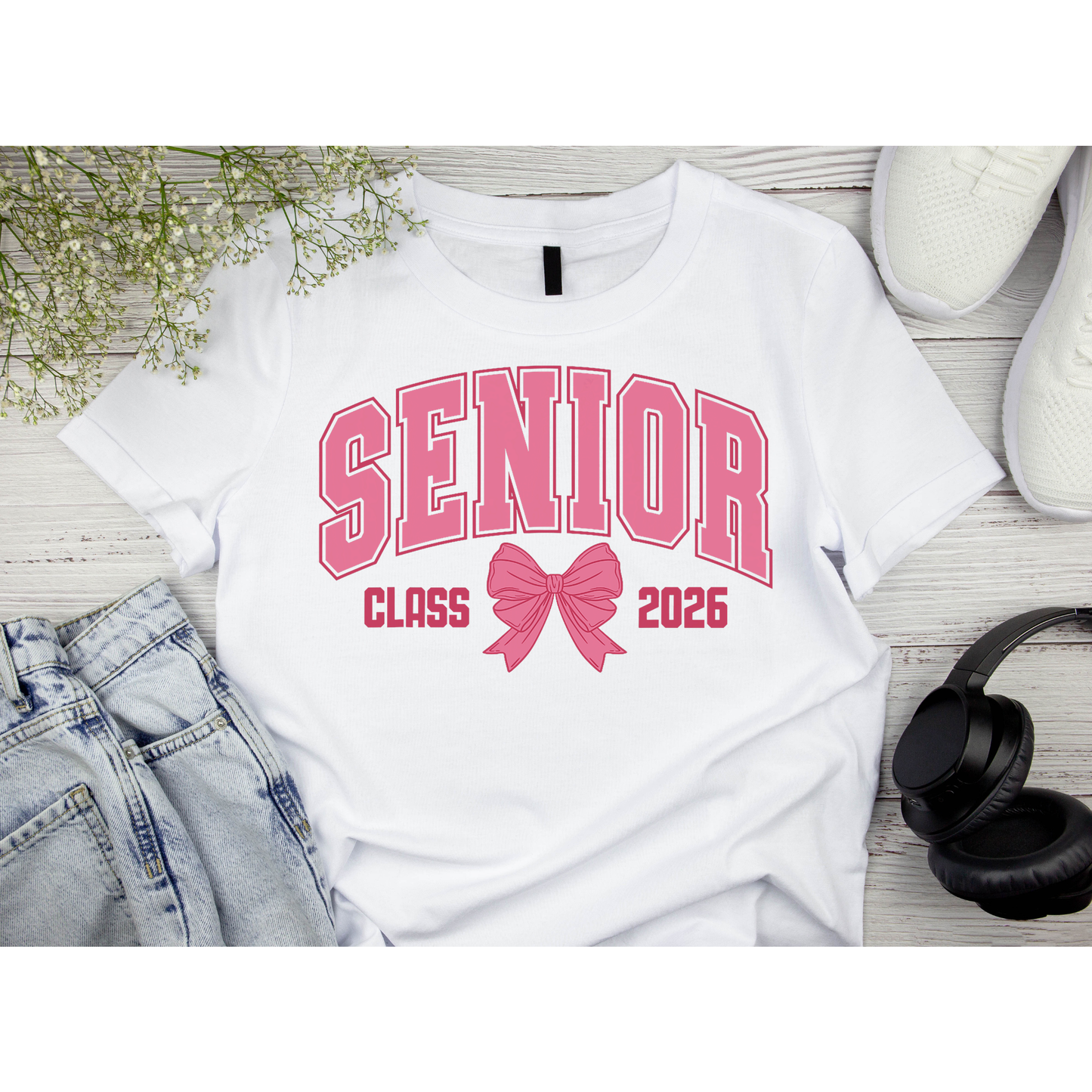 Pink Senior with Bow