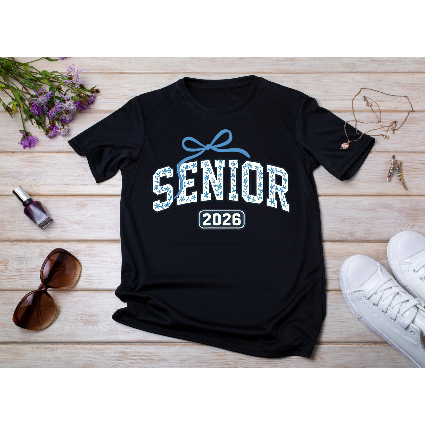 Blue Floral Senior